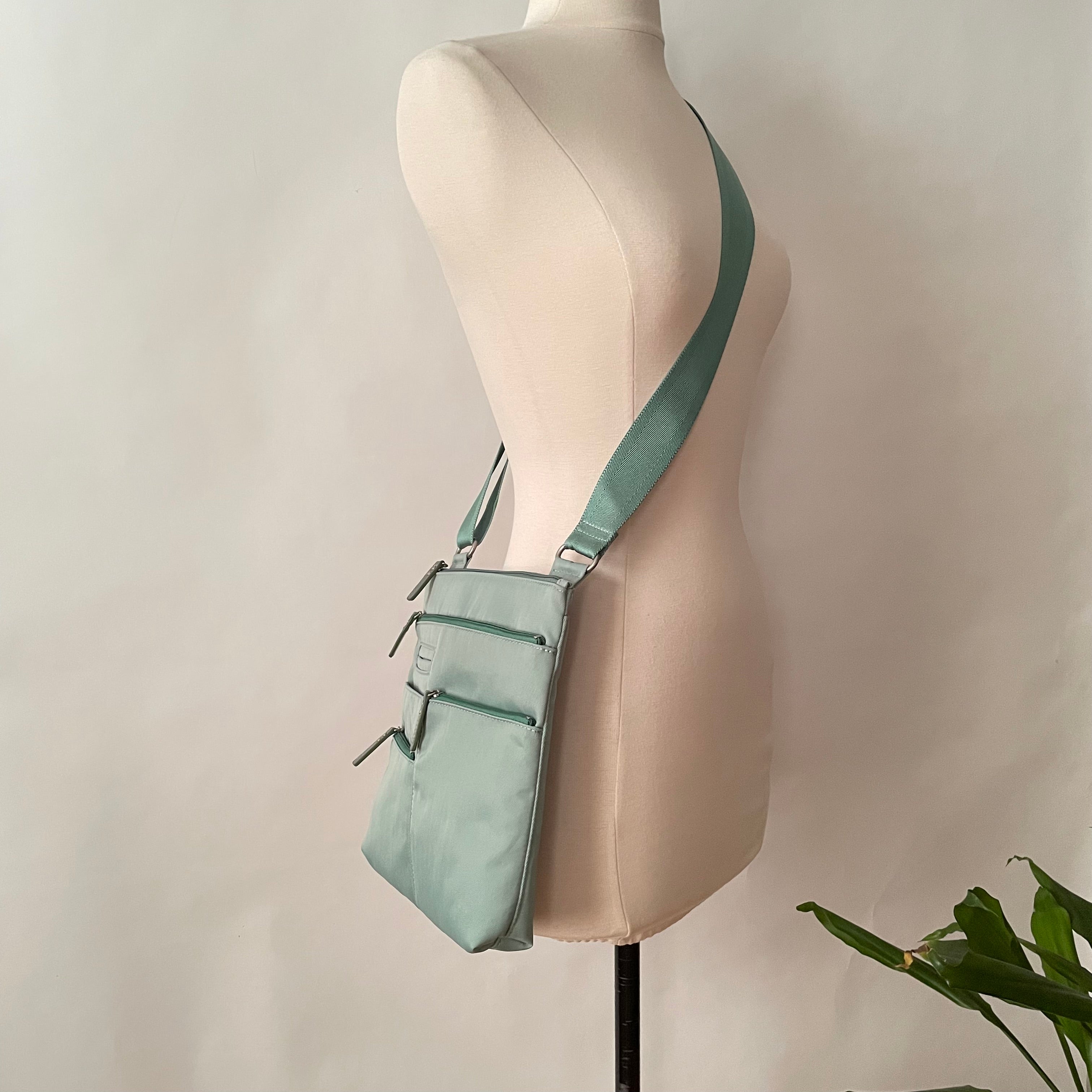 NICO - Light Seafoam x Mint | Multi-Pocket Shoulder Bag | Small